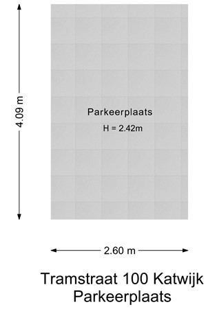 Floorplan - Tramstraat 100, 2225 CM Katwijk